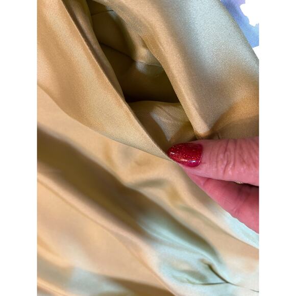 Rare Hobbs NW3 Silk Chartreuse Dress - Size 8 - Picture 11 of 13